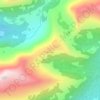 Seterfjellet地形图、海拔、地势