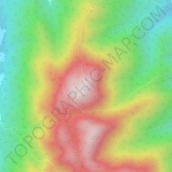 旗山地形图、海拔、地势