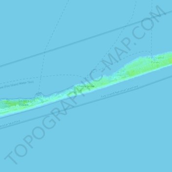 Cherry Grove地形图、海拔、地势