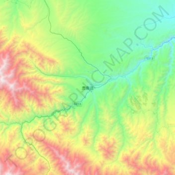 肃南县地形图、海拔、地势