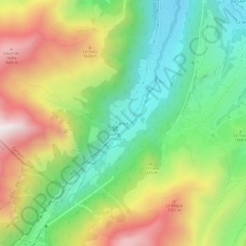 Gripp地形图、海拔、地势