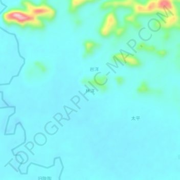 林洋地形图、海拔、地势