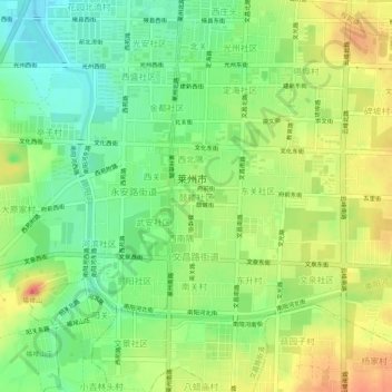 鼓楼社区地形图、海拔、地势