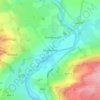 Chollerford地形图、海拔、地势