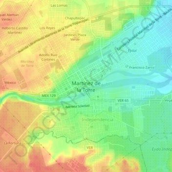Centro地形图、海拔、地势