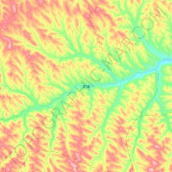 武镇地形图、海拔、地势
