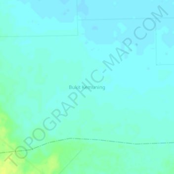 Bukit Kemuning地形图、海拔、地势
