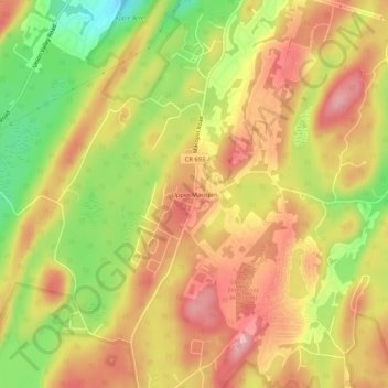 Upper Macopin地形图、海拔、地势