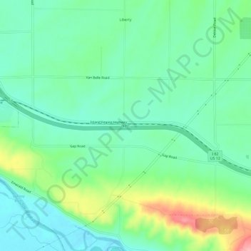 Nass地形图、海拔、地势