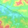 红山村地形图、海拔、地势