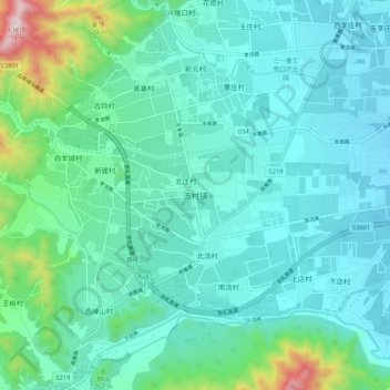 流村镇地形图、海拔、地势