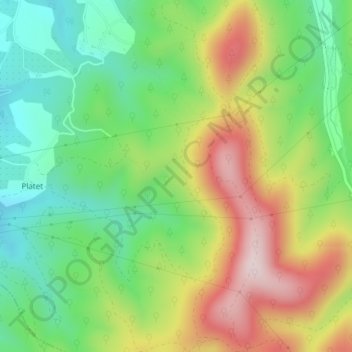 Grand Serre地形图、海拔、地势