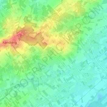 Leenhaag地形图、海拔、地势