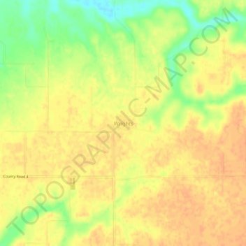 Wrights地形图、海拔、地势