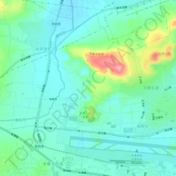 甘井子区地形图、海拔、地势
