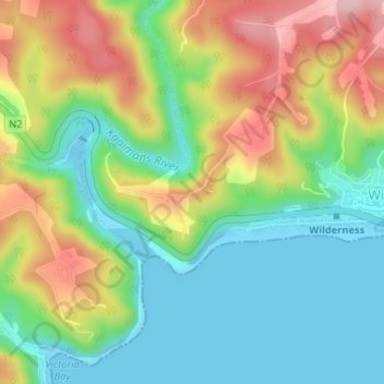 Map of Africa地形图、海拔、地势