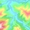 Cosío地形图、海拔、地势