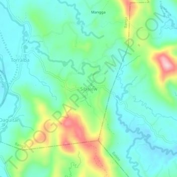 Sibalew地形图、海拔、地势