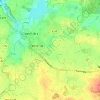Krim地形图、海拔、地势