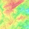 Saint-Goudas地形图、海拔、地势