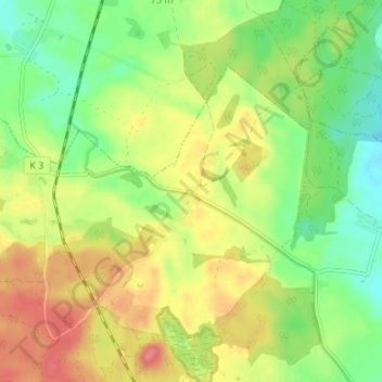 Levenstorf地形图、海拔、地势