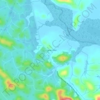 Faisqueirinha地形图、海拔、地势