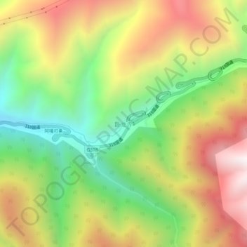 卧龙寺地形图、海拔、地势
