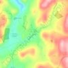 Meriden地形图、海拔、地势