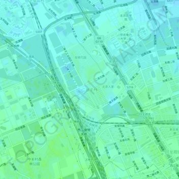 二拔子村地形图、海拔、地势