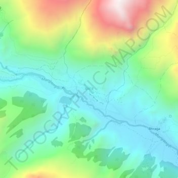 Manang地形图、海拔、地势