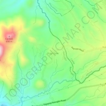Kayrilaw地形图、海拔、地势