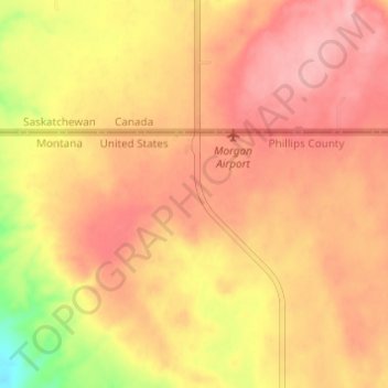 Morgan地形图、海拔、地势
