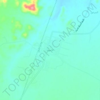 Al Amoah地形图、海拔、地势