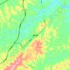 喇叭镇地形图、海拔、地势