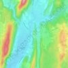 Saint-Julien地形图、海拔、地势