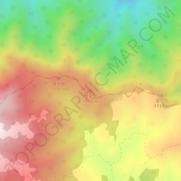 1156地形图、海拔、地势