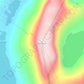 Sandgroveggen地形图、海拔、地势