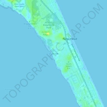 Sound Side地形图、海拔、地势