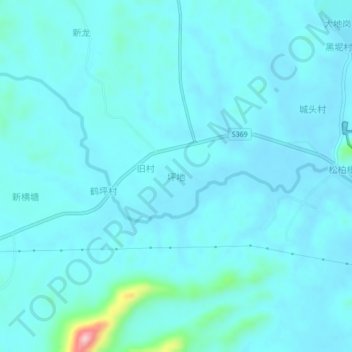 坪地地形图、海拔、地势