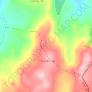 Chaira de Escoba地形图、海拔、地势