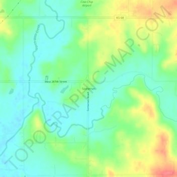 Somerset地形图、海拔、地势