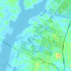 孔雀环地形图、海拔、地势