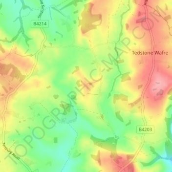 Edvin Loach地形图、海拔、地势