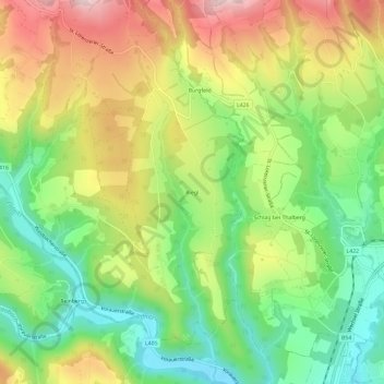 Riegl地形图、海拔、地势