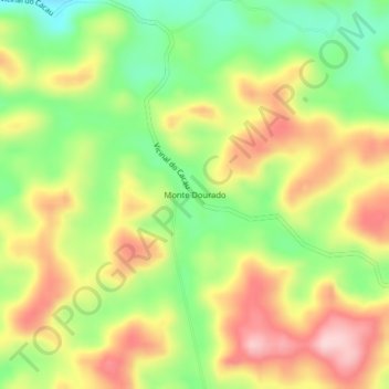 Monte Dourado地形图、海拔、地势