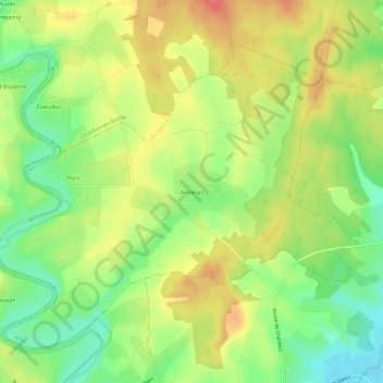 Andenas地形图、海拔、地势