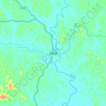 文利镇地形图、海拔、地势
