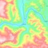 色卡乡地形图、海拔、地势