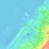 迪拜地形图、海拔、地势