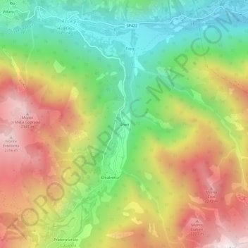 Gheit地形图、海拔、地势
